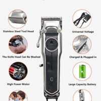 Kemei Rechargeable Electric Hair Clipper for Men - Image 3