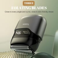 Men’s Electric Foil Shaver – USB-C, Waterproof, LED Display, 3 Floating Blades - Image 4