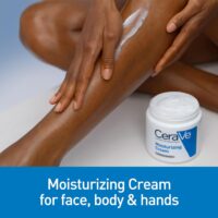 CeraVe Moisturizing Cream for Dry Skin, Face & Body, with Hyaluronic Acid & Ceramides, Fragrance-Free, 19 oz - Image 4
