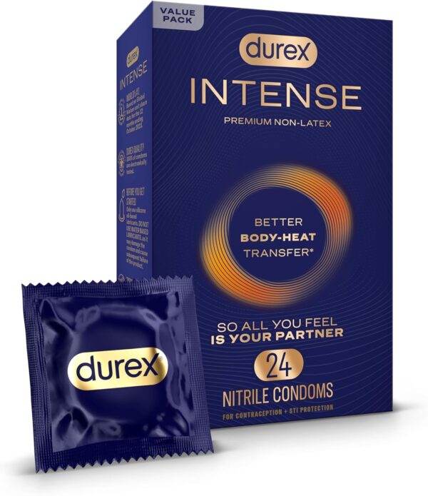Durex Intense Non-Latex Condoms – Ultra Thin, 24 Count