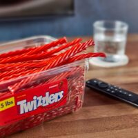 TWIZZLERS Twists Strawberry Flavored Licorice Style, Chewy Candy Tub, 5 lb - Image 5