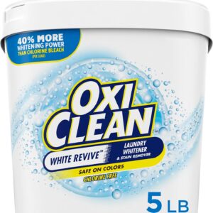 OxiClean White Revive Laundry Whitener and Stain Remover Powder, 5 lb
