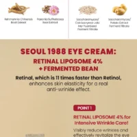 KSECRET - SEOUL 1988 Eye Cream : Retinal Liposome 4% + Fermented Bean - Image 7