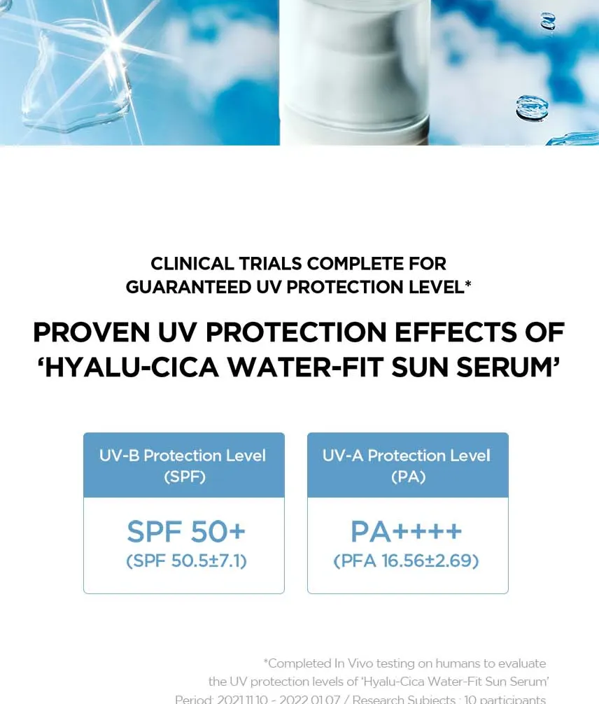 SKIN 1004 - Madagascar Centella Hyalu-Cica Water-Fit Sun Serum - Image 4
