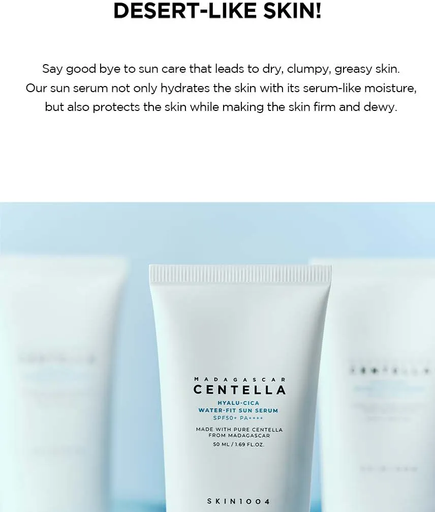 SKIN 1004 - Madagascar Centella Hyalu-Cica Water-Fit Sun Serum - Image 6